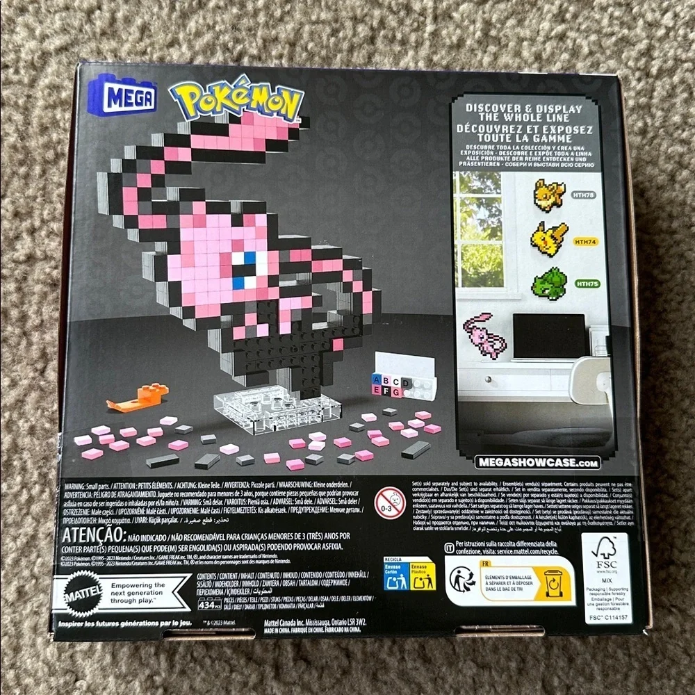 Mega Pokémon Mew Pixel Art Set